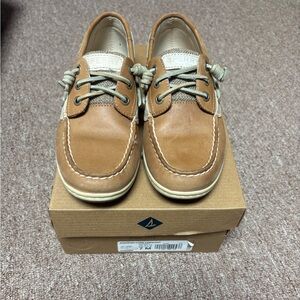 Sperry Brown Leather Boat Shoes